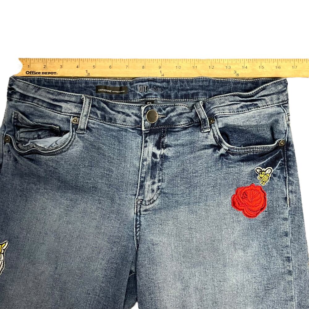 Kut from the Kloth Womens Blue Denim Catherine Boyfriend Shorts Size 12 - Picture 5 of 7